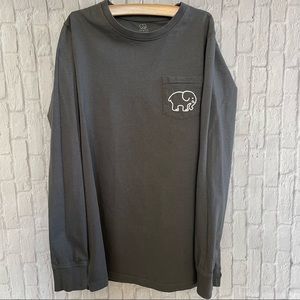 Ivory Ella Gray Long Sleeve Shirt Size XS